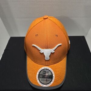 Texas Longhorns New Era 39 Thirty Reflective Visor Hat Cap Orange Youth Mesh NWT
